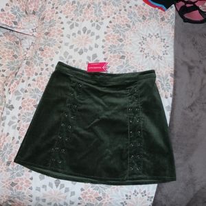 olive corduroy skirt